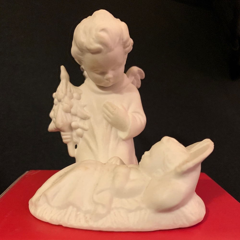 Goebel Child and Jesus in Manger Figurine